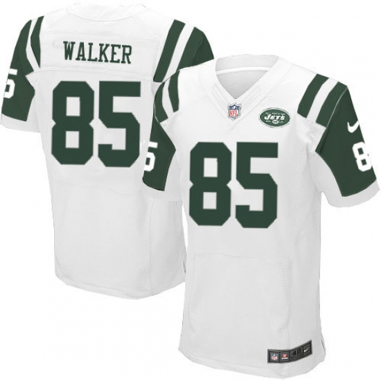Men's Nike New York Jets #85 Wesley Walker Elite White NFL Jersey - Ujersey