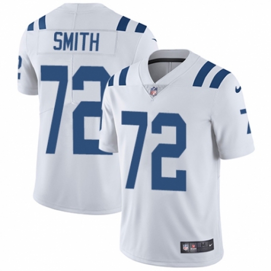 Youth Nike Indianapolis Colts #72 Braden Smith White Vapor Untouchable Elite Player NFL Jersey - Ujersey