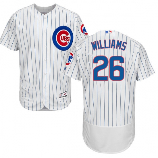 Men's Majestic Chicago Cubs #26 Billy Williams White Home Flex Base Authentic Collection MLB Jersey - Ujersey