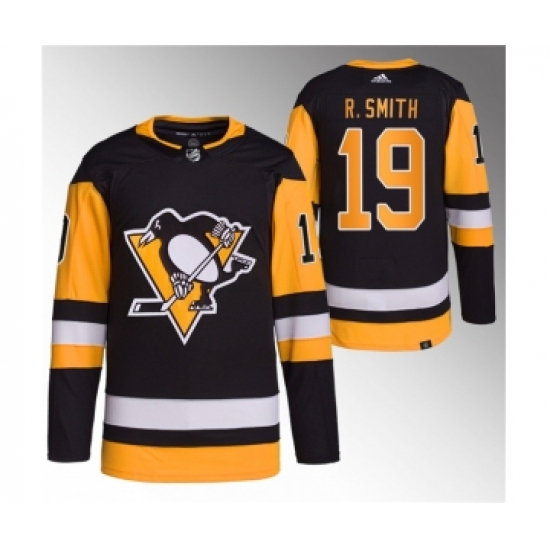 Men's Pittsburgh Penguins #19 Reilly Smith Black Stitched Jersey1 - Ujersey