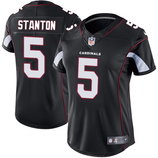 Women's Nike Arizona Cardinals #5 Drew Stanton Black Alternate Vapor Untouchable Limited Player NFL Jersey - Ujersey
