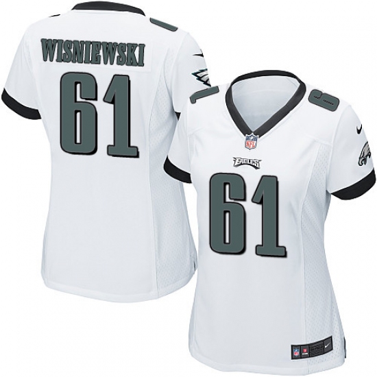 Women's Nike Philadelphia Eagles #61 Stefen Wisniewski Game White NFL Jersey - Ujersey