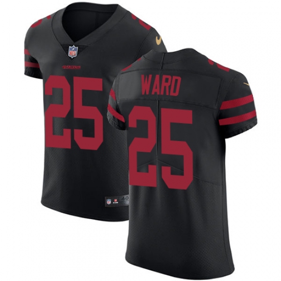 Men's Nike San Francisco 49ers #25 Jimmie Ward Black Alternate Vapor Untouchable Elite Player NFL Jersey