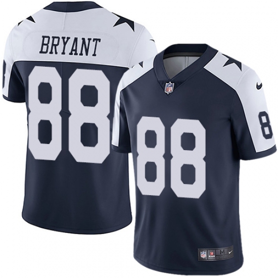 Men's Nike Dallas Cowboys #88 Dez Bryant Navy Blue Throwback Alternate Vapor Untouchable Limited Player NFL Jersey - Ujersey