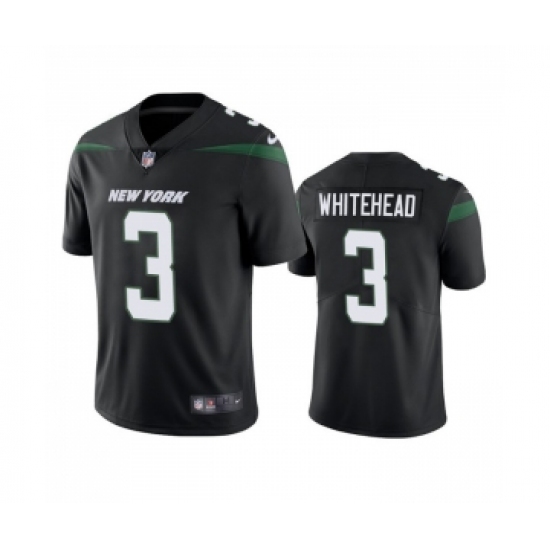 Men's New York Jets #3 Jordan Whitehead Black Vapor Untouchable Limited Stitched Jersey - Ujersey