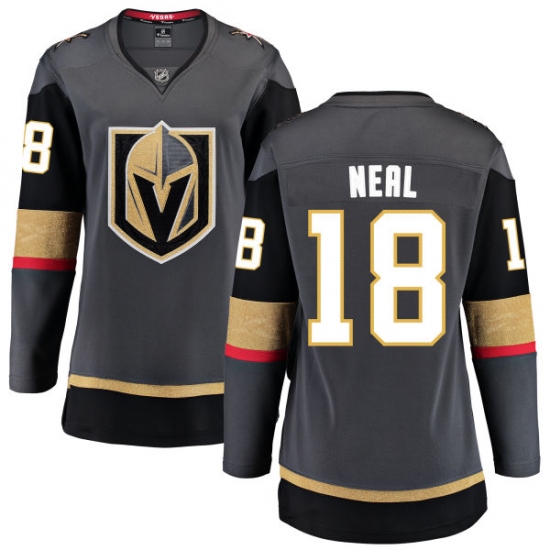 Women's Vegas Golden Knights #18 James Neal Authentic Black Home Fanatics Branded Breakaway NHL Jersey - Ujersey