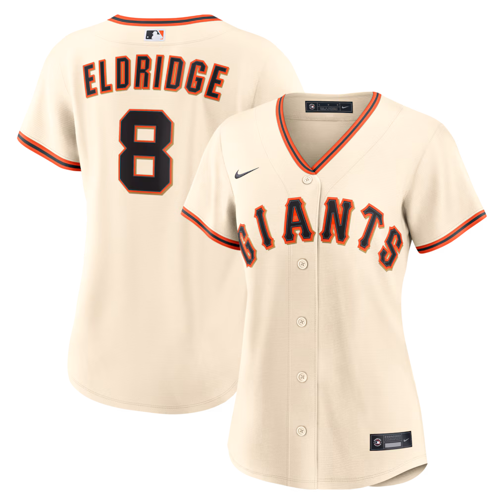 Women's San Francisco Giants Bryce Eldridge Nike Cream Home Replica Jersey - Ujersey