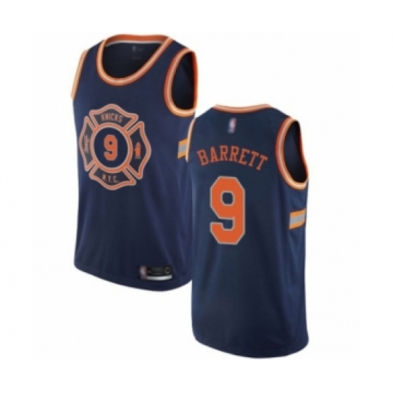 Women's New York Knicks #9 RJ Barrett Swingman Navy Blue Basketball Jersey - City Edition - Ujersey