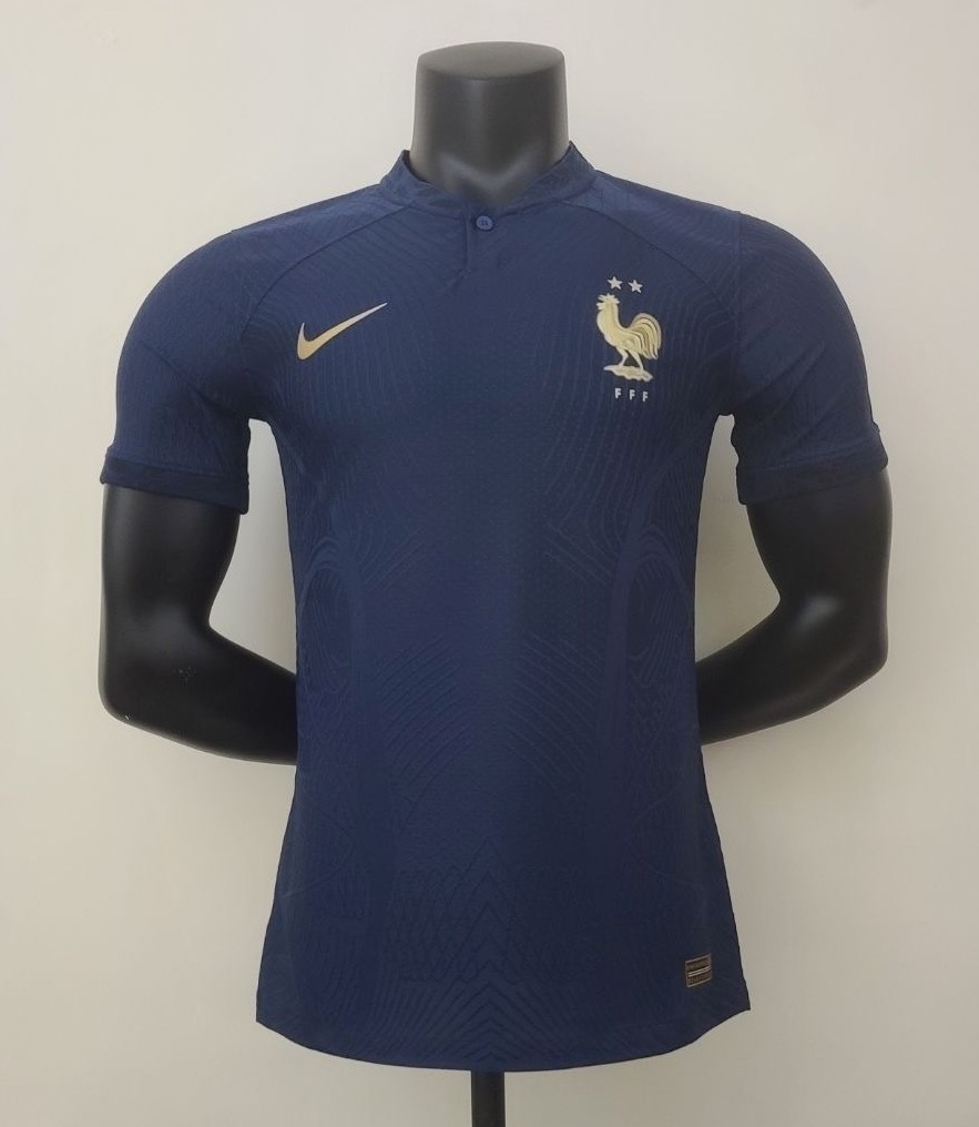 France Retro Soccer Jersey Home Shirt World Cup 2022 - U-jersey