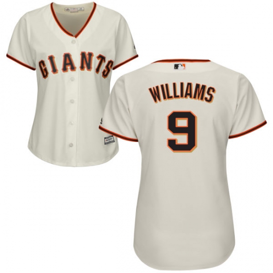Women's Majestic San Francisco Giants #9 Matt Williams Authentic Cream Home Cool Base MLB Jersey - Ujersey