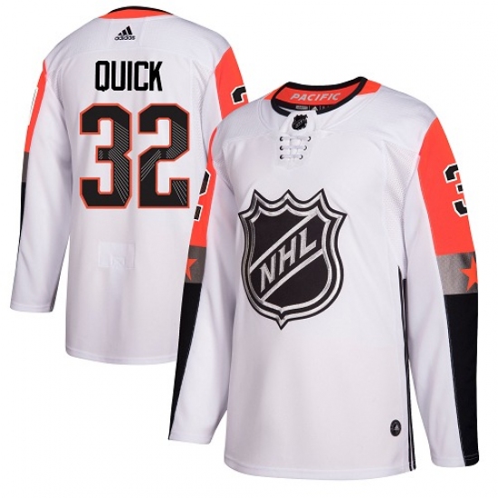 Men's Adidas Los Angeles Kings #32 Jonathan Quick Authentic White 2018 All-Star Pacific Division NHL Jersey - Ujersey