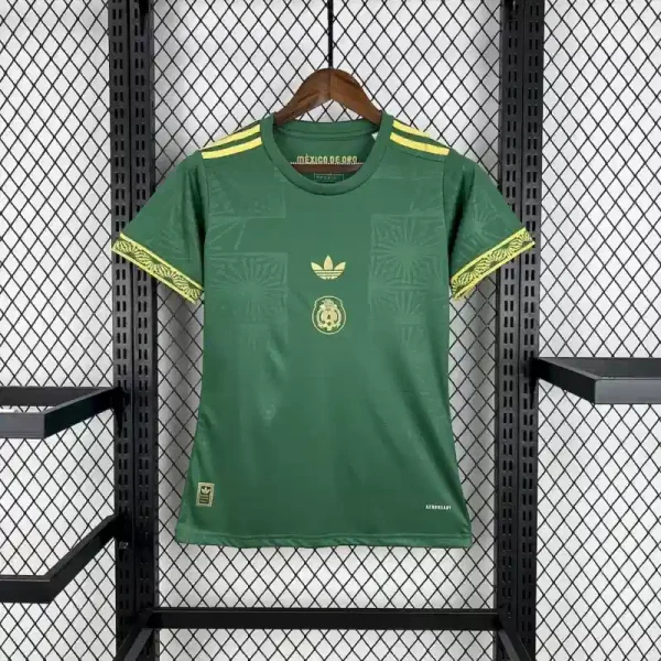 Mexico Gold Cup Women's Green Special Soccer Jersey Custom Shirt 2025 - ujerseystore
