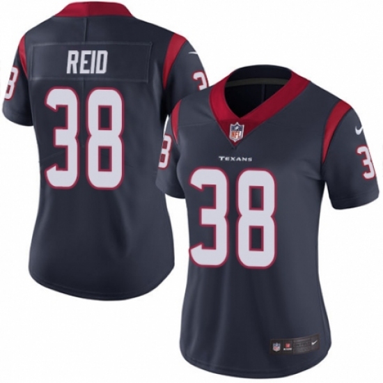 Women's Nike Houston Texans #38 Justin Reid Navy Blue Team Color Vapor Untouchable Elite Player NFL Jersey - Ujersey