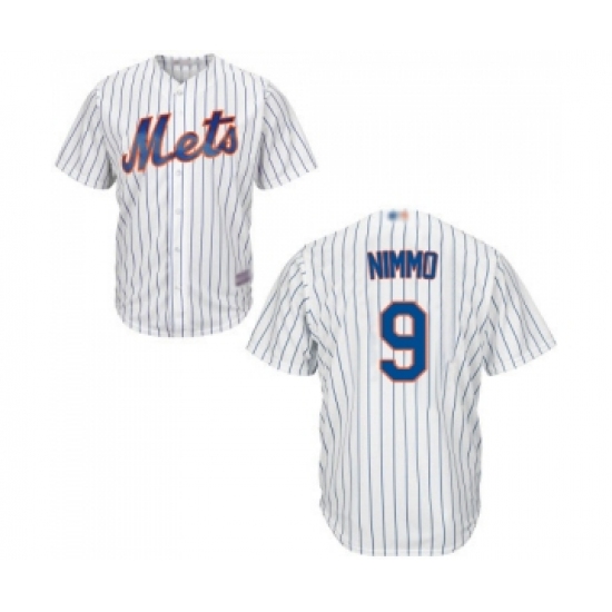 Men's New York Mets #9 Brandon Nimmo Replica White Home Cool Base Baseball Jersey - Ujersey