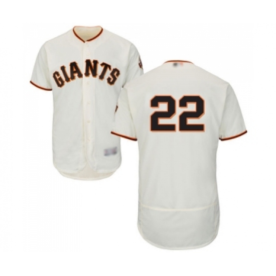Men's San Francisco Giants #22 Yangervis Solarte Cream Home Flex Base Authentic Collection Baseball Jersey - Ujersey
