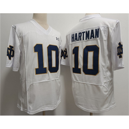 Men's USC Trojans #10 Sam Hartman White With Name Stitched Jersey - Ujersey