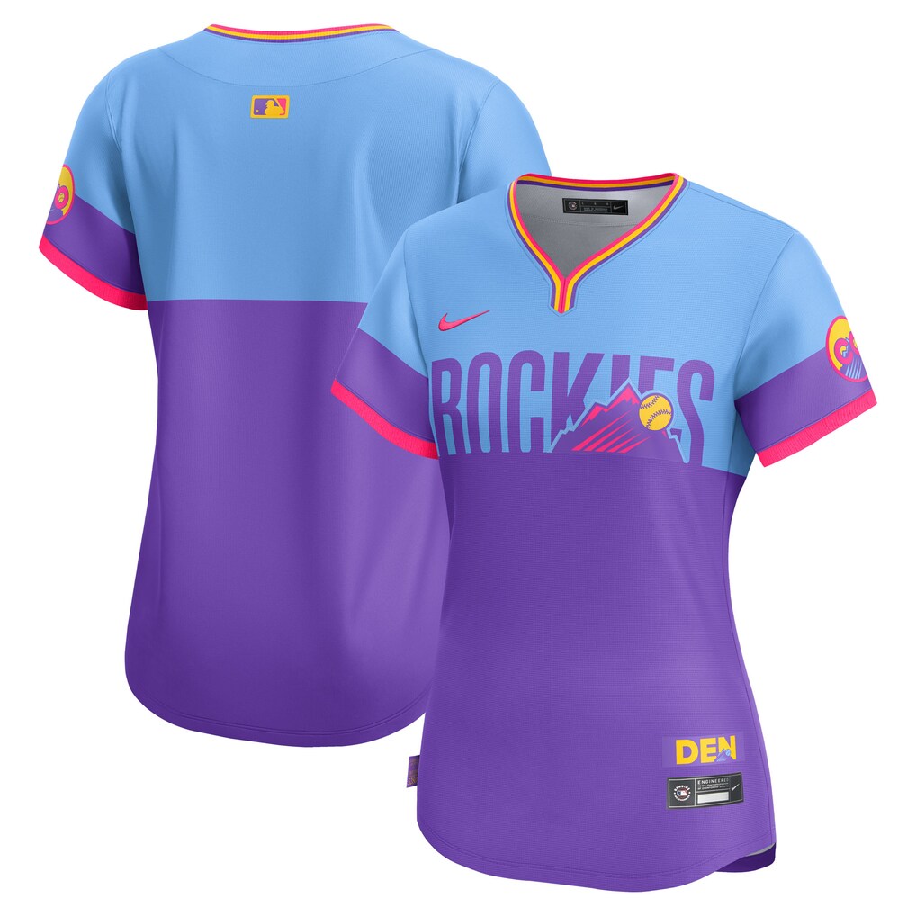 Women's Colorado Rockies  Nike Purple/Light Blue 2025 City Connect Limited Jersey - Ujersey
