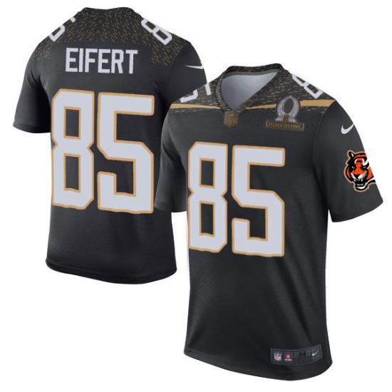 Men's Nike Cincinnati Bengals #85 Tyler Eifert Elite Black Team Irvin 2016 Pro Bowl NFL Jersey - Ujersey