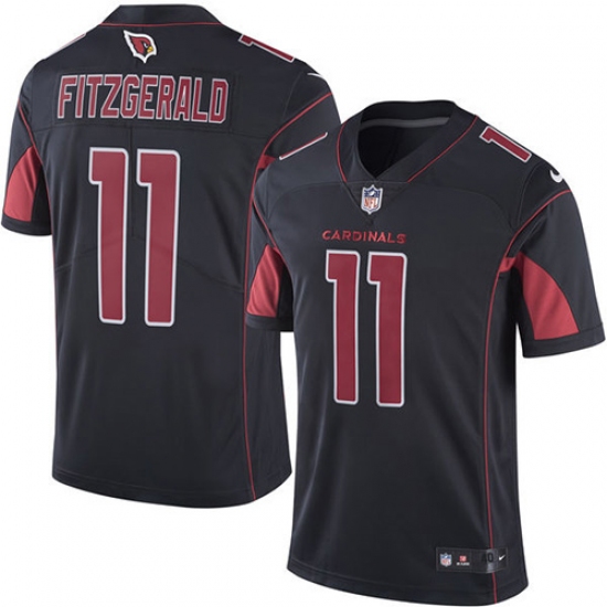Men's Nike Arizona Cardinals #11 Larry Fitzgerald Elite Black Rush Vapor Untouchable NFL Jersey - Ujersey