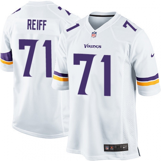 Men's Nike Minnesota Vikings #71 Riley Reiff Game White NFL Jersey - Ujersey