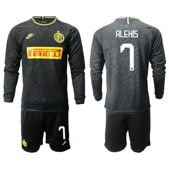 Inter Milan #7 Alexis Third Long Sleeves Soccer Club Jersey