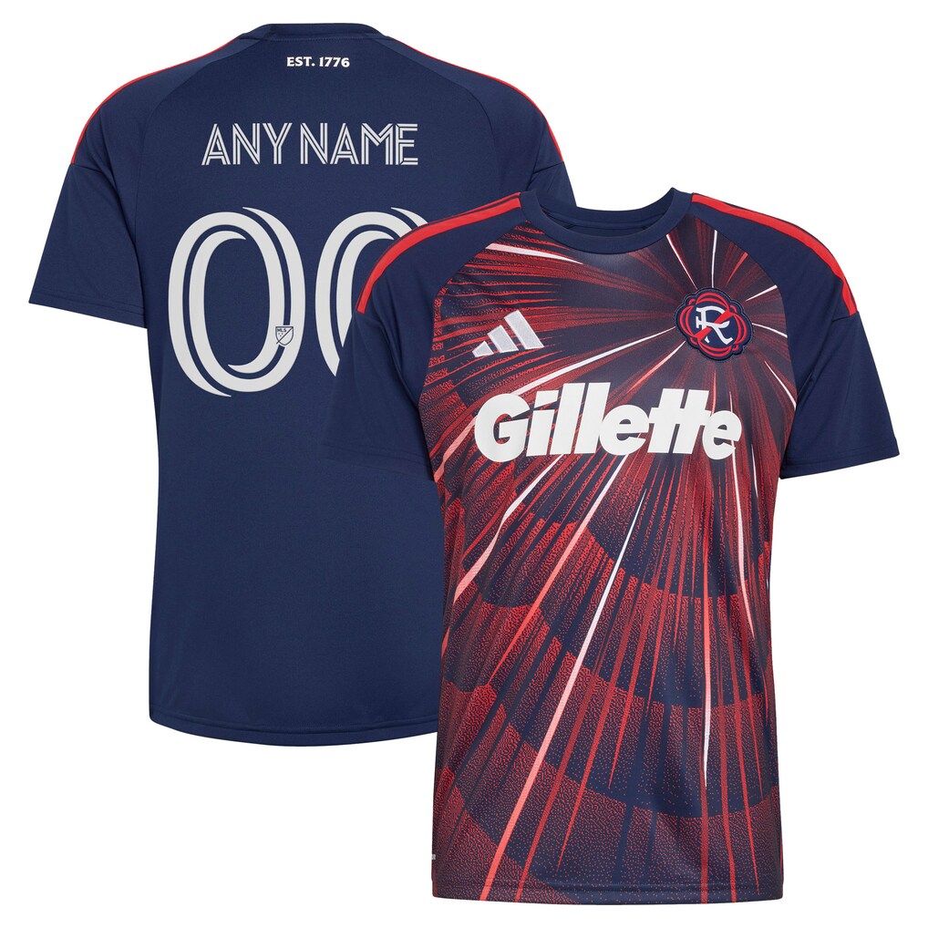 Men's New England Revolution adidas Blue 2026 Independence Day Replica Custom Jersey - Ujersey