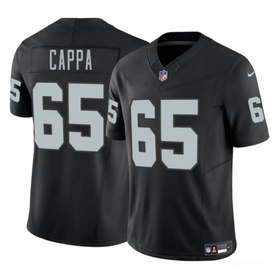 Men's Las Vegas Raiders #65 Alex Cappa Black 2025 F.U.S.E. Vapor Football Stitched Jersey - Ujersey