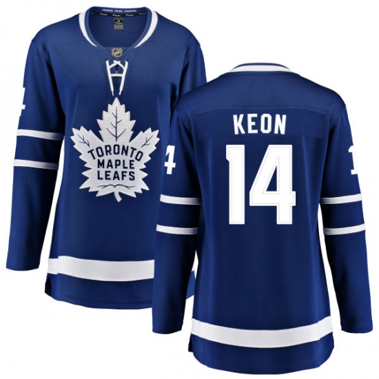 Women's Toronto Maple Leafs #14 Dave Keon Fanatics Branded Royal Blue Home Breakaway NHL Jersey