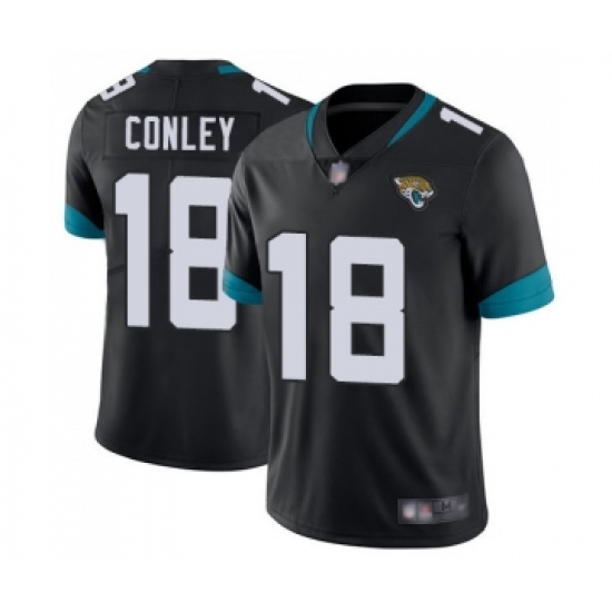 Men's Jacksonville Jaguars #18 Chris Conley Black Team Color Vapor Untouchable Limited Player Football Jersey - Ujersey