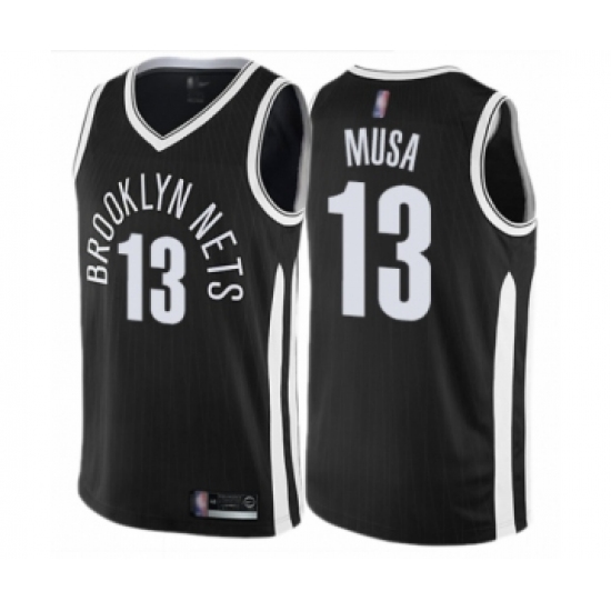 Women's Brooklyn Nets #13 Dzanan Musa Swingman Black Basketball Jersey - City Edition - Ujersey