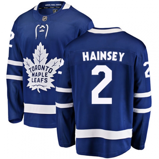 Youth Toronto Maple Leafs #2 Ron Hainsey Fanatics Branded Royal Blue Home Breakaway NHL Jersey - Ujersey
