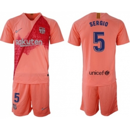 Barcelona #5 Sergio Third Soccer Club Jersey