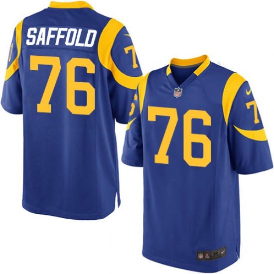 Men's Nike Los Angeles Rams #76 Rodger Saffold Game Royal Blue Alternate NFL Jersey - Ujersey