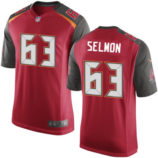 Men's Nike Tampa Bay Buccaneers #63 Lee Roy Selmon Game Red Team Color NFL Jersey - Ujersey
