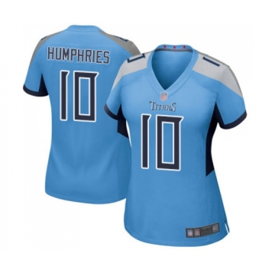 Women's Tennessee Titans #10 Adam Humphries Game Light Blue Alternate Football Jersey - Ujersey