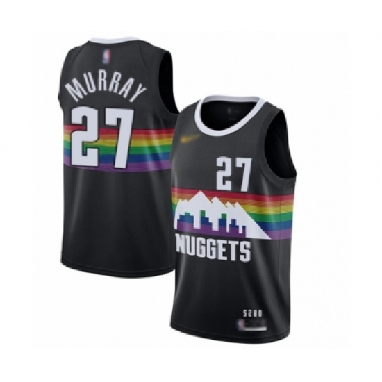 Men's Denver Nuggets #27 Jamal Murray Swingman Black Basketball Jersey - 2019 20 City Edition - Ujersey