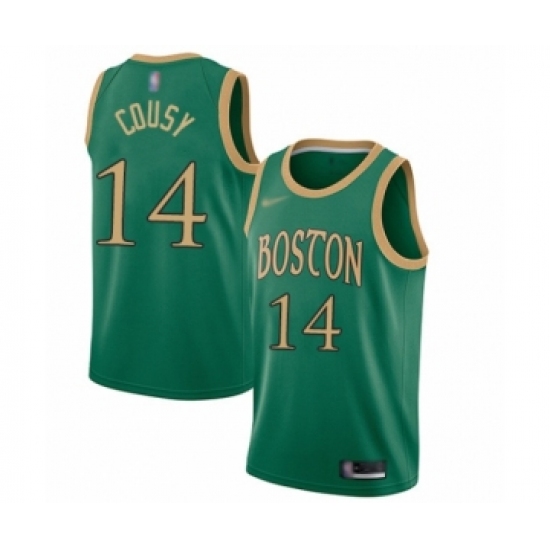 Women's Boston Celtics #14 Bob Cousy Swingman Green Basketball Jersey - 2019 20 City Edition - Ujersey