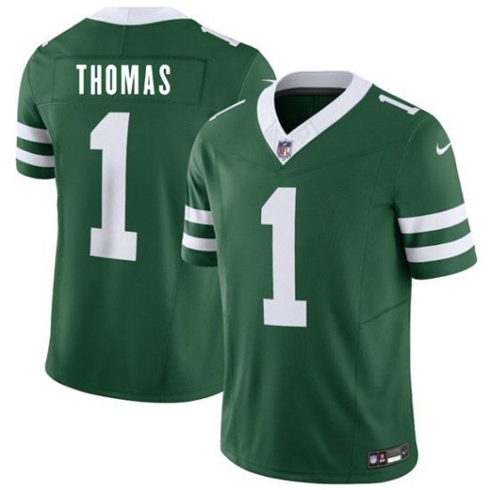 Men's New York Jets #1 Azareye'h Thomas Green 2026 Draft F.U.S.E. Vapor Untouchable Limited Football Stitched Jersey
