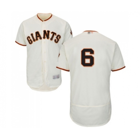 Men's San Francisco Giants #6 Steven Duggar Cream Home Flex Base Authentic Collection Baseball Jersey - Ujersey
