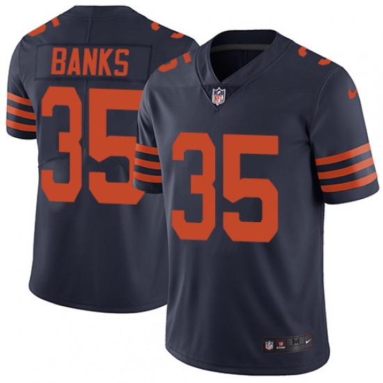 Youth Nike Chicago Bears #35 Johnthan Banks Navy Blue Alternate Vapor Untouchable Limited Player NFL Jersey - Ujersey