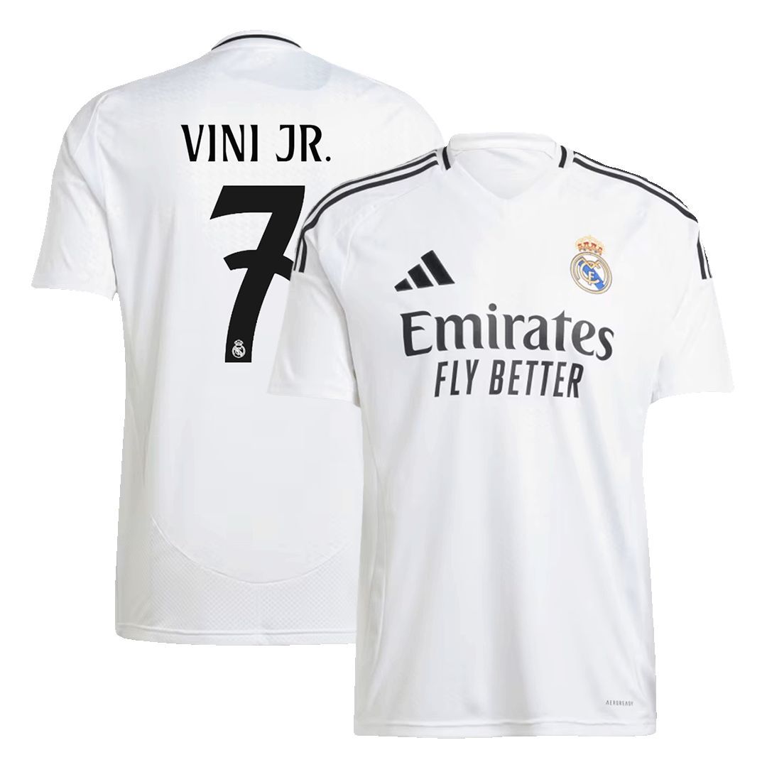 VINI JR. #7 Real Madrid Soccer Jersey Home Custom Shirt 2024/25