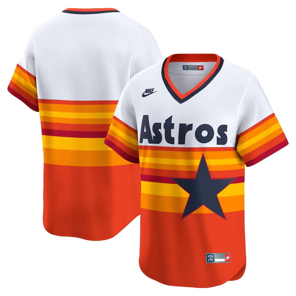 Men's Houston Astros Nike White Cooperstown Collection Limited Jersey - U-jersey
