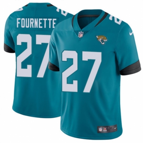 Men's Nike Jacksonville Jaguars #27 Leonard Fournette Teal Green Alternate Vapor Untouchable Limited Player NFL Jersey - Ujersey