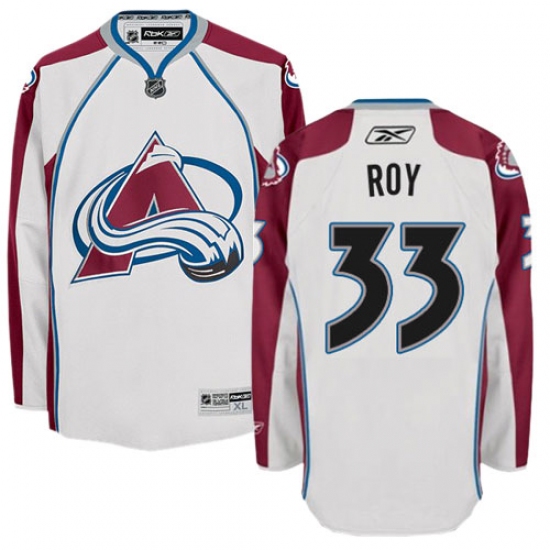 Men's Reebok Colorado Avalanche #33 Patrick Roy Authentic White Away NHL Jersey - Ujersey