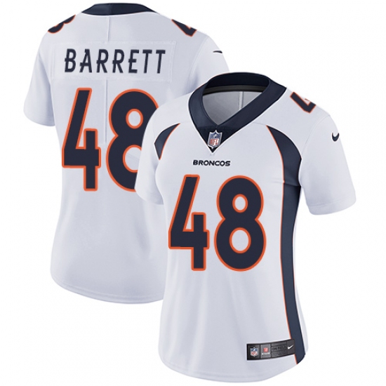Women's Nike Denver Broncos #48 Shaquil Barrett White Vapor Untouchable Limited Player NFL Jersey - Ujersey