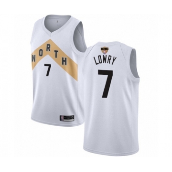 Youth Toronto Raptors #7 Kyle Lowry Swingman White 2019 Basketball Finals Bound Jersey - City Edition - Ujersey