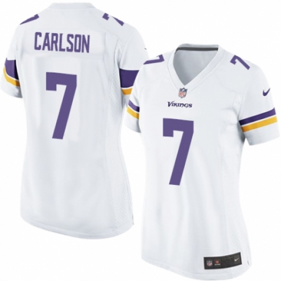 Women's Nike Minnesota Vikings #7 Daniel Carlson Game White NFL Jersey - Ujersey