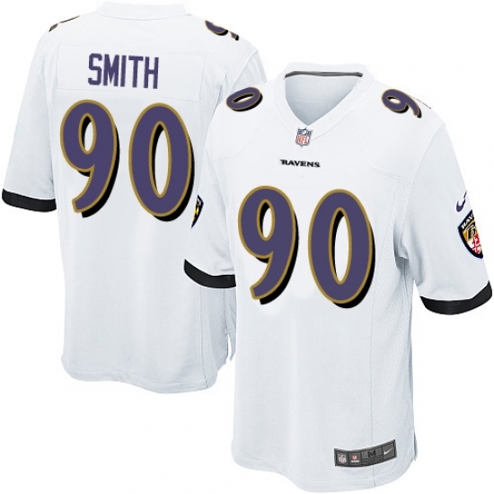 Men's Nike Baltimore Ravens #90 Za Darius Smith Game White NFL Jersey - Ujersey