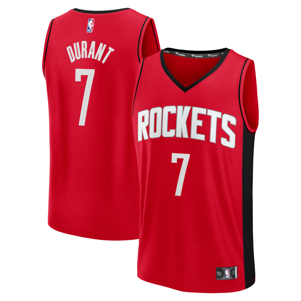 Youth Houston Rockets Kevin Durant Fanatics Red Fast Break Jersey - Icon Edition - Ujersey Shop