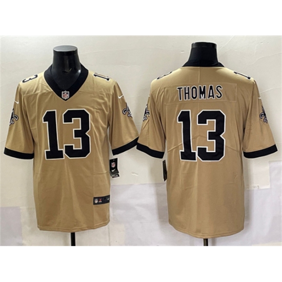 Men's New Orleans Saints #13 Michael Thomas Gold Alternate Vapor Limited Football Stitched Jersey - Ujersey